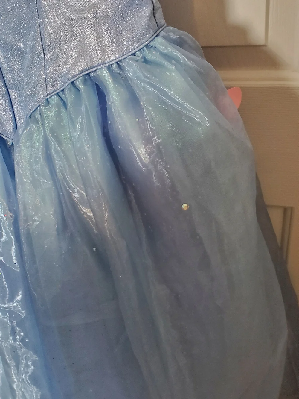 Disney Light Blue Sparkle Princess Dress with Butterfly Details